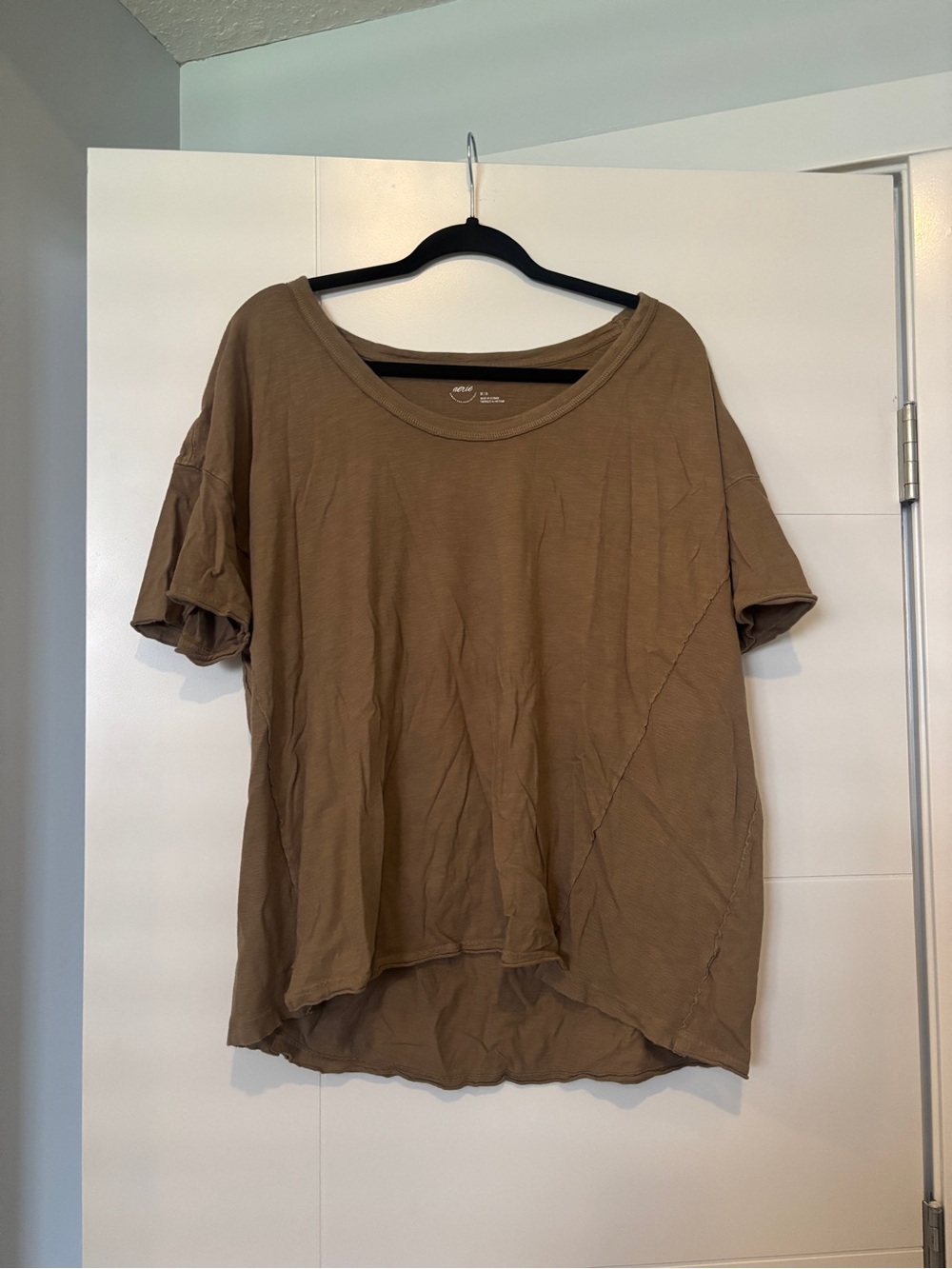 Aerie Relaxed Cotton Brown Women's Tee